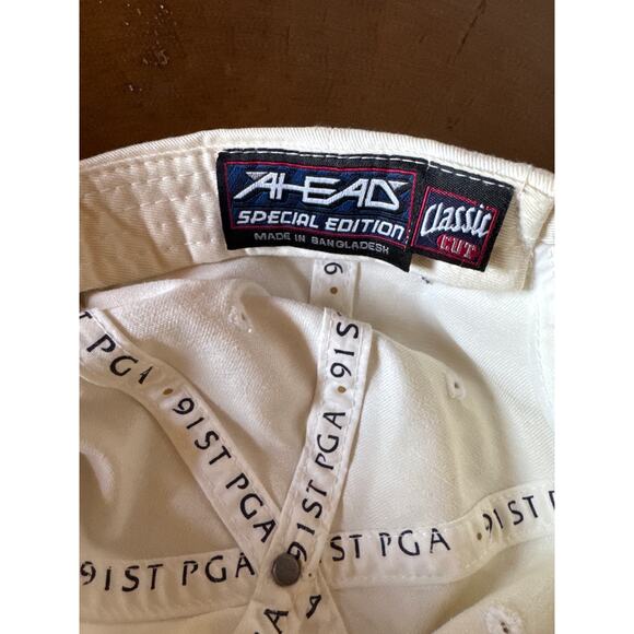 2009 91st PGA Championship Hazeltine White Embroidered Strapback Dad Hat - Picture 6 of 6